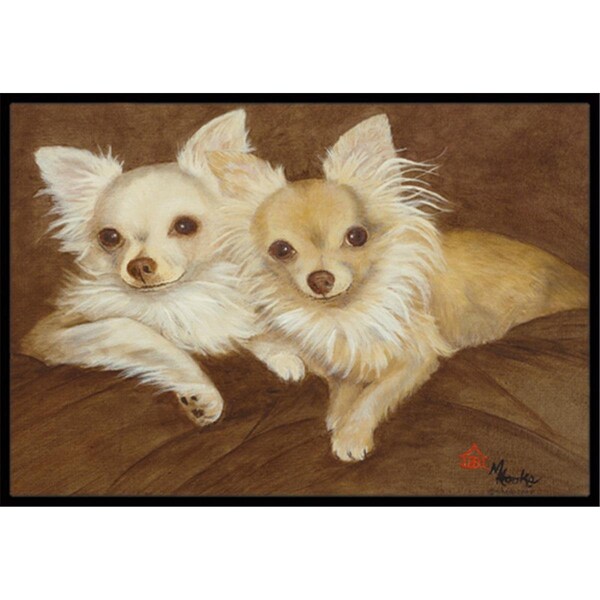 Carolines Treasures Chihuahua For The Pair Indoor and Outdoor Mat- 24 x 36 in. MH1042JMAT - main